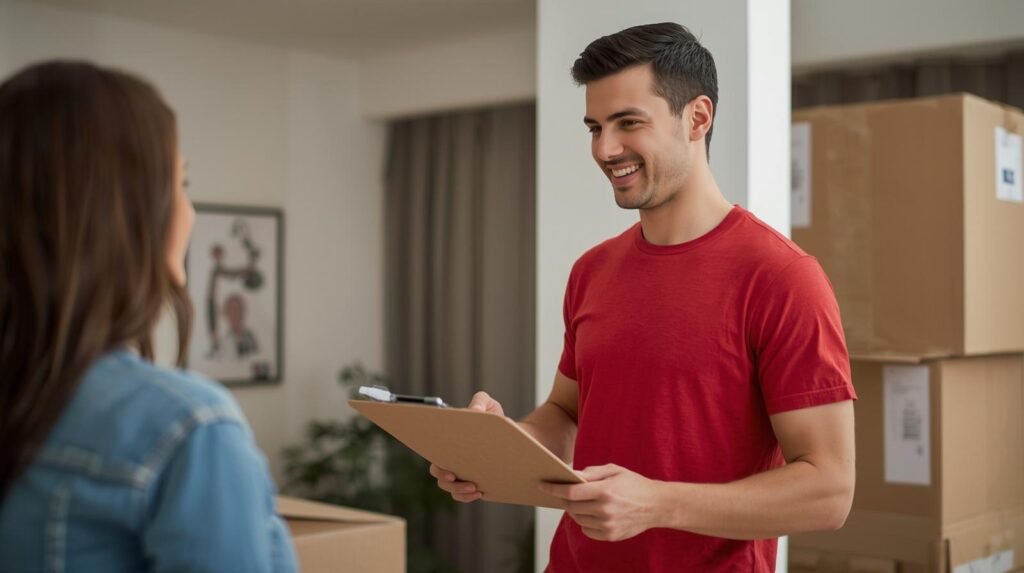Conferência de mudança entregue com segurança