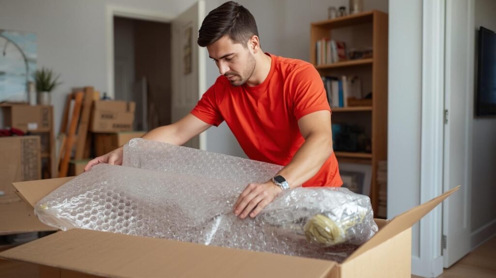 Embalagem profissional para mudanças interestaduais