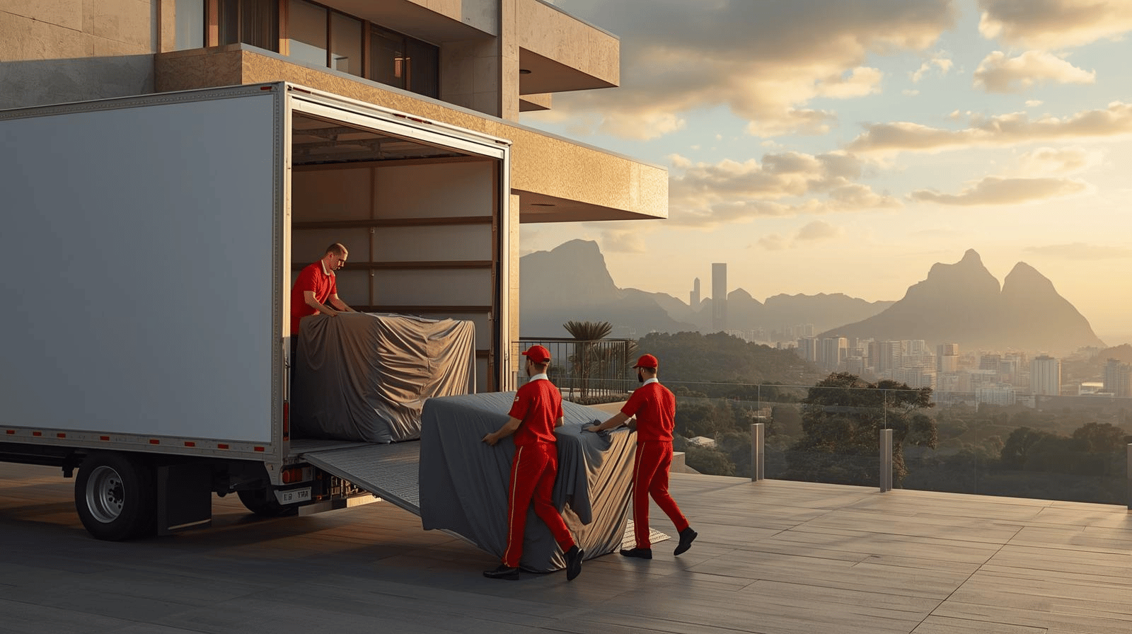 Empresa de mudanças no Rio de Janeiro realizando mudança residencial