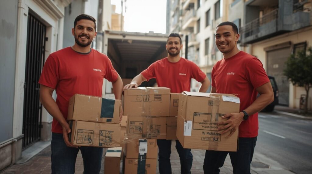Empresa de mudanças em Botafogo RJ com equipe uniformizada