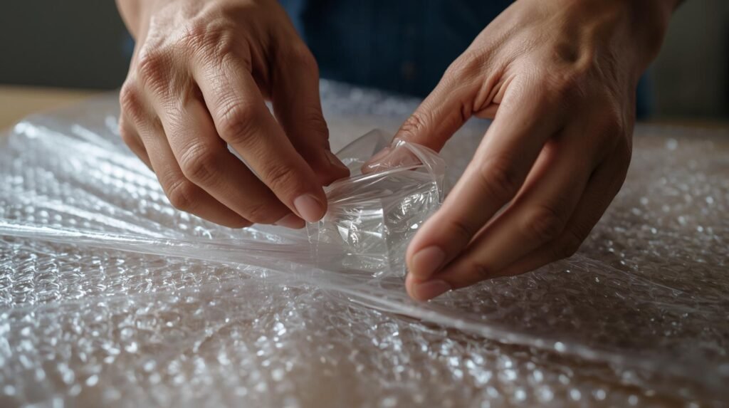 Cuidados com objetos frágeis durante mudança