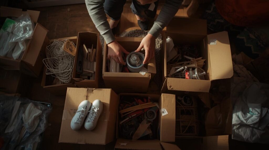 organização para economizar na mudança