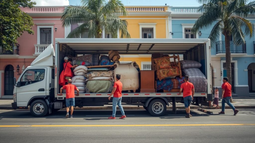 Empresa de mudanças em Copacabana RJ realizando transporte de móveis com segurança