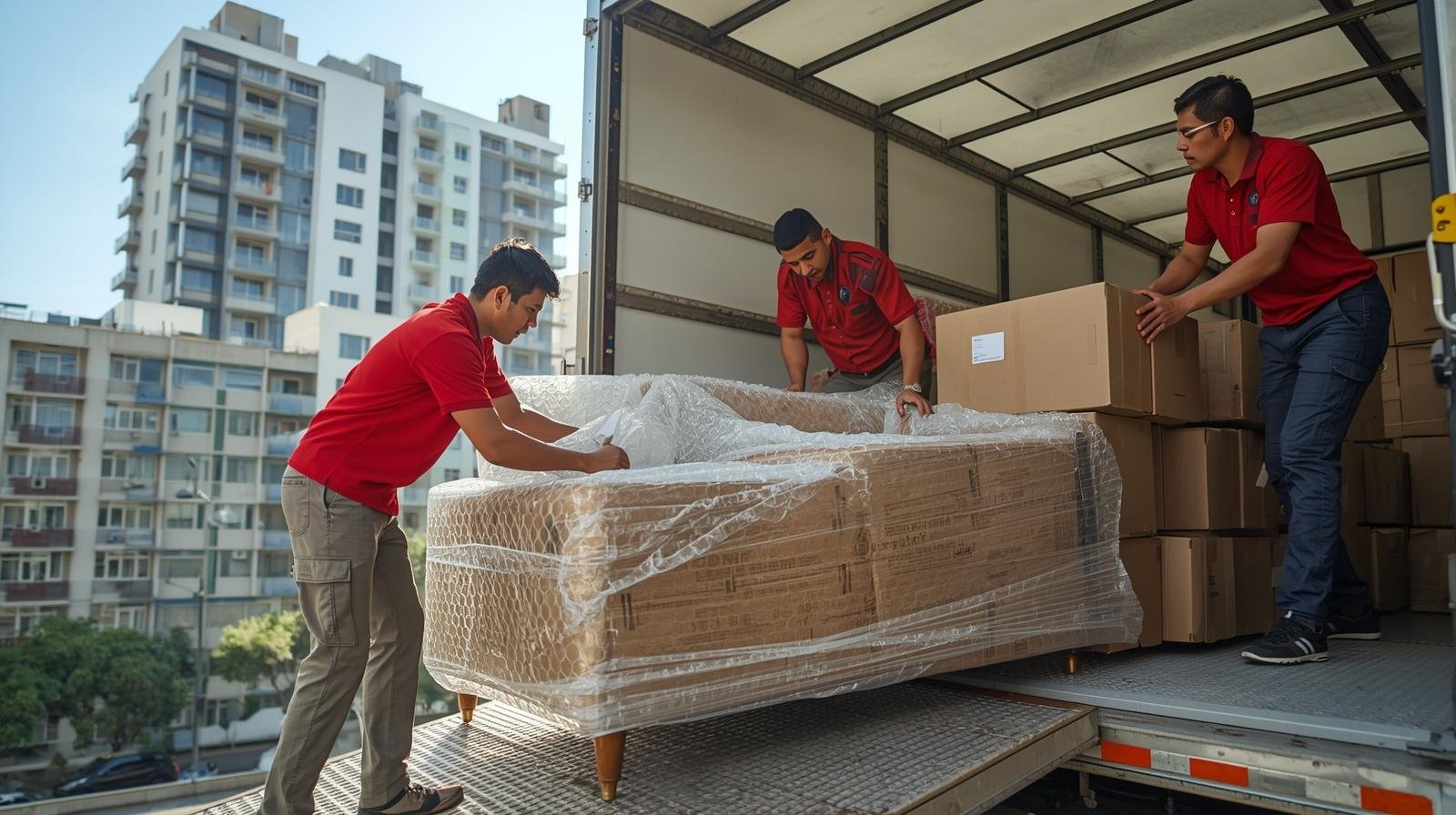 Empresa de mudanças no Rio de Janeiro realizando transporte seguro de móveis