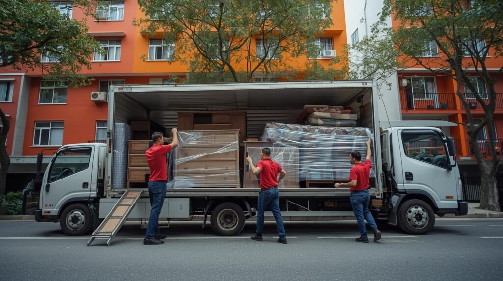 Empresa de mudanças no Rio de Janeiro realizando transporte seguro