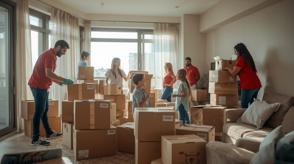 Planejamento de mudança residencial no Rio de Janeiro com equipe profissional