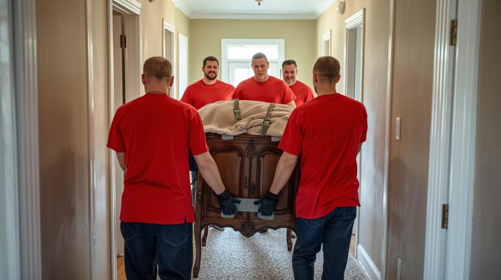 cuidado no transporte de móveis