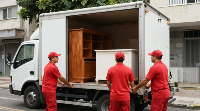 Preços de Mudanças Residenciais RJ em 2026 com equipe profissional realizando transporte seguro
