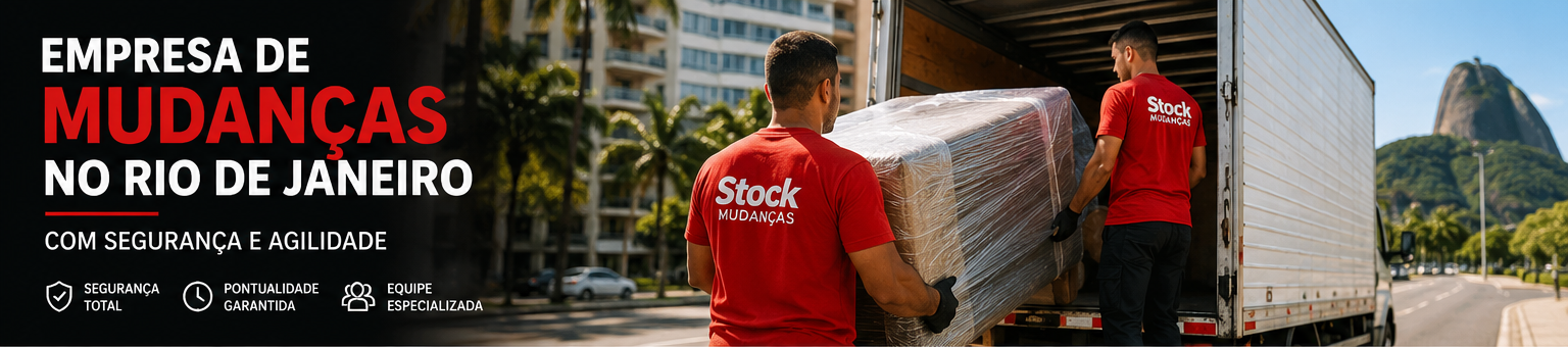 Equipe profissional da Stock Mudanças pronta para realizar mudança em Niterói