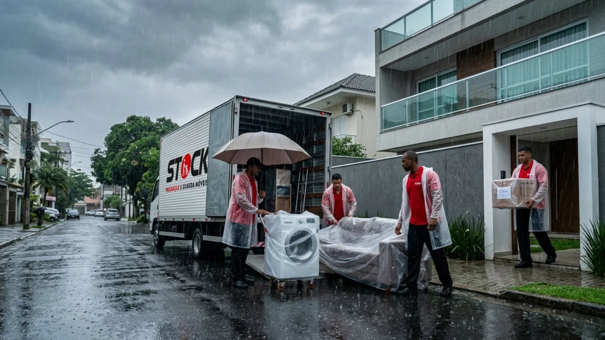 Como Proteger Mudança em Dias de Chuva Forte no Rio de Janeiro 2 Como proteger mudança em dias de chuva forte no Rio de Janeiro - Stock Mudanças RJ