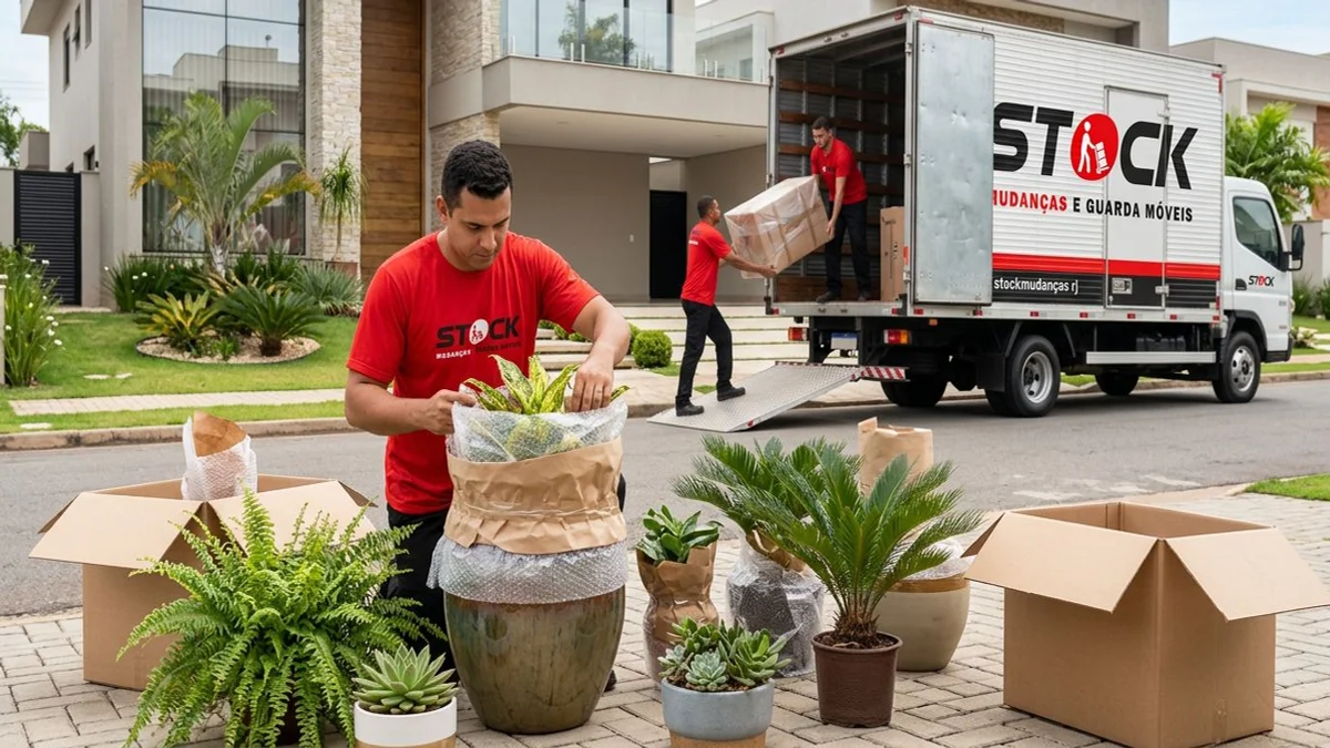 Como transportar plantas e vasos frageis em mudanca de longa distancia - Stock Mudancas RJ