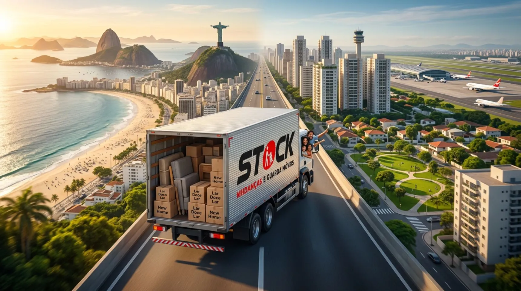 Mudança interestadual do Rio de Janeiro para Guarulhos com equipe da Stock Mudanças